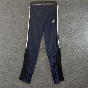 Vintage Adidas‎ Windbreaker Track Pants Men's Small Blue Vtg 90s Zip Ankles